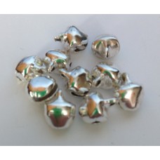 Belletje zilver 10 x 8 mm (10 stuks)